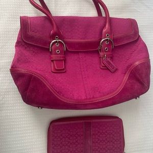 Vintage Coach Bag and Wallet